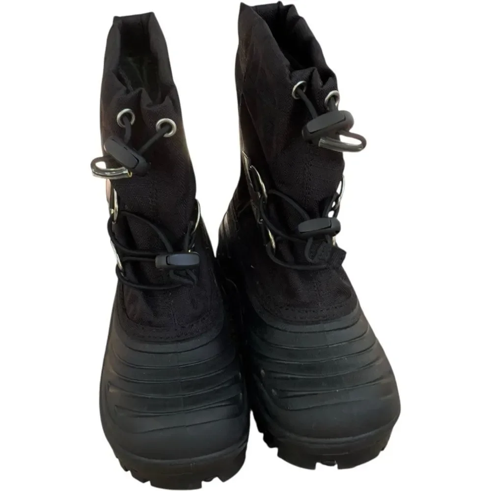 Sorel Kids Super Trooper Black Pull-On Insulated Winter Boots. Size 12 Kids.